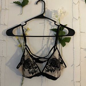 Black see through Bralette